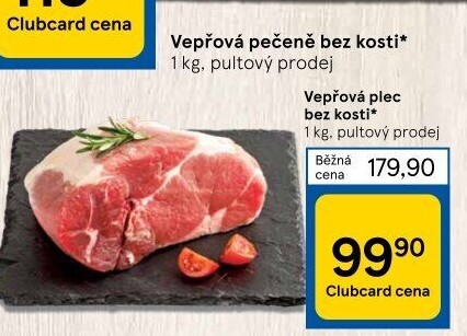 Vepřová plec bez kosti