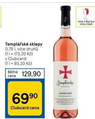 Vína Templářské sklepy Čejkovice