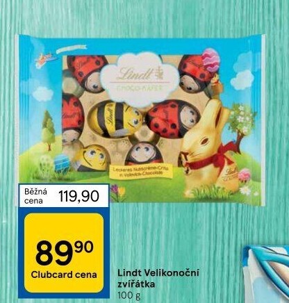 Čokoládové figurky velikonoční Lindt