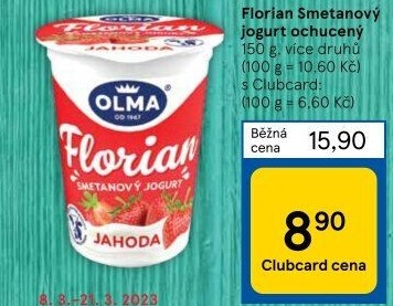 Jogurt smetanový Florian Olma