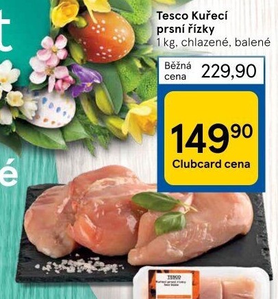 Kuřecí prsní řízky Tesco