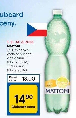 Ochucená voda Mattoni