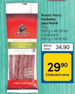 Párty klobásky paprikové Kmotr