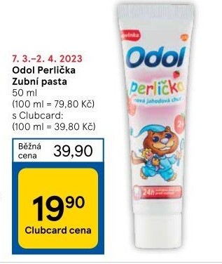 Pasta na zuby dětská Perlička Odol
