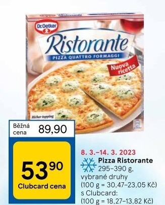 Pizza mražená Ristorante Dr. Oetker