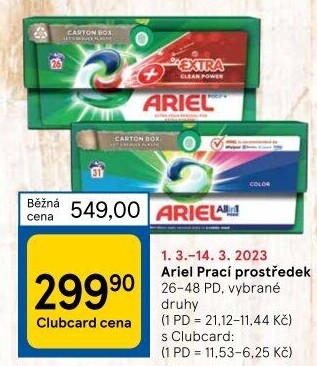 Prací kapsle Ariel
