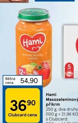 Příkrm masozeleninový Hami