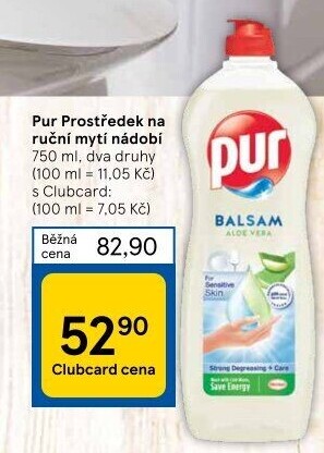 Prostředek na nádobí Pur