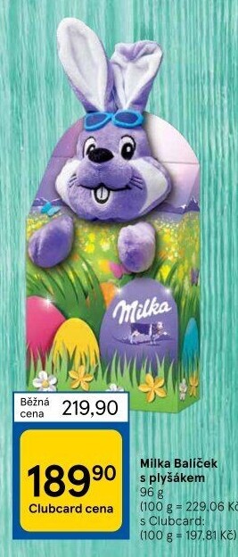Sladkosti s plyšákem Milka