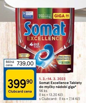 Tablety do myčky Excellence Somat
