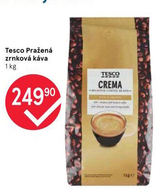 Zrnkové kávy Tesco