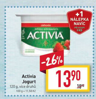 Jogurt ochucený Activia Danone