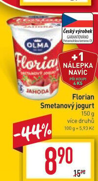 Jogurt smetanový Florian Olma