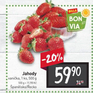 Jahody Billa Bonvia