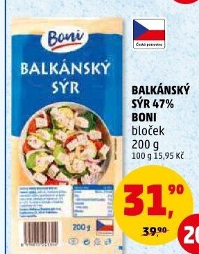 Balkánský sýr Boni