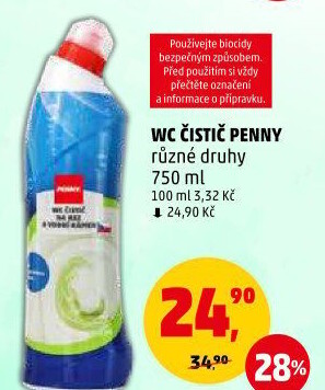Čistič WC gelový Penny