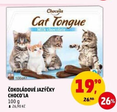 Jazýčky čokoládové Choco'