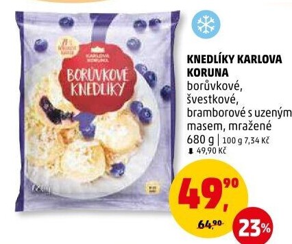 Knedlíky mražené Karlova Koruna