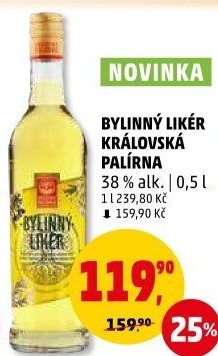 Likér bylinný Královská palírna