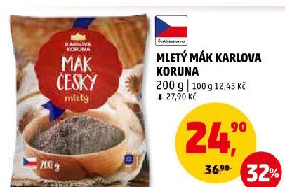 Mák mletý Karlova Koruna