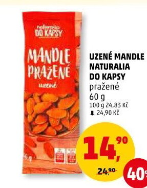 Mandle uzené pražené Naturalia
