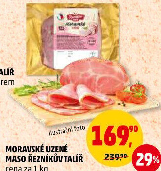 Moravské maso uzené Řezníkův talíř