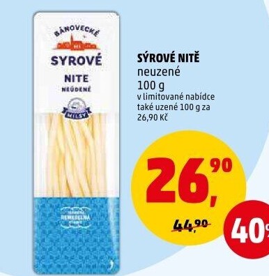 Sýrové nitě Bánovecké Milsy