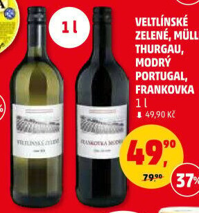 Víno Veltlínské zelené Vinné sklepy Podivín