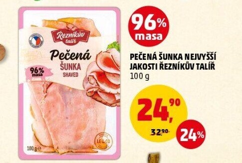 Šunka pečená nejvyšší jakosti Řezníkův talíř