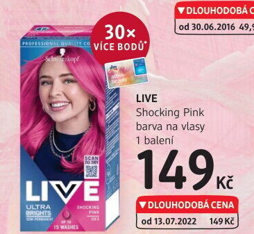 Barva na vlasy Live Schwarzkopf