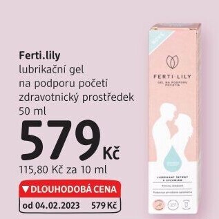 Lubrikační gel na podporu početí Ferti Lily