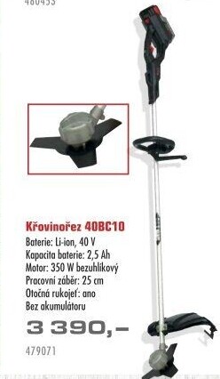 Aku Křovinořez VeGA AKU 40BC10