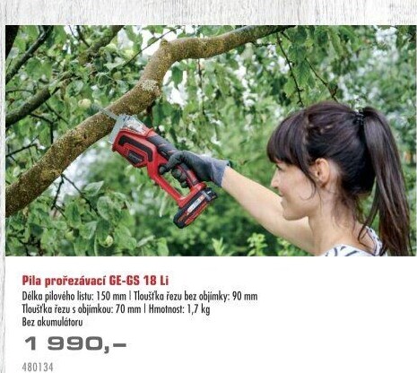 Aku prořezávací pila Einhell GE-GS 18