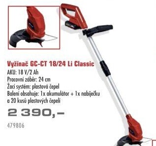 Aku strunová sekačka GC-CT 18/24 Einhell Classic