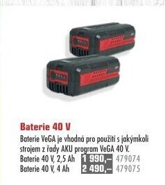 Baterie VeGA
