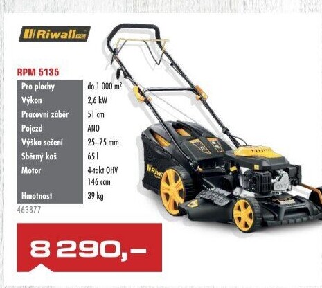 Benzínová sekačka Riwall RPM 5135