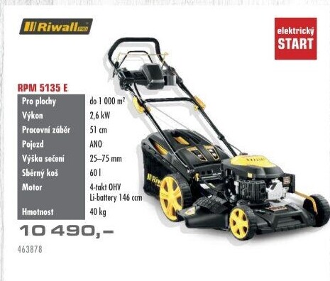 Benzínová sekačka Riwall RPM 5135