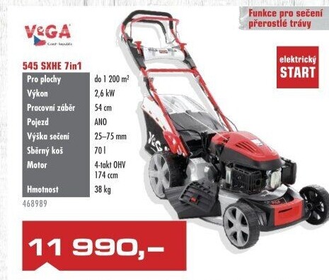 Benzínová sekačka VeGA 545SXHE