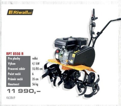 Benzínový kultivátor Riwall RPT 8556 R
