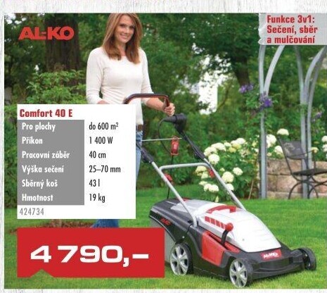 Elektrická rotační sekačka AL-KO Comfort 40 E