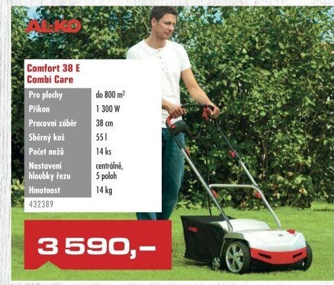 Elektrická travní fréza Al-Ko Comfort 38 E Combi Care