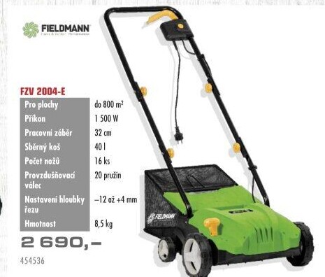 Elektrický vertikutátor Fieldmann FZV 2004-E