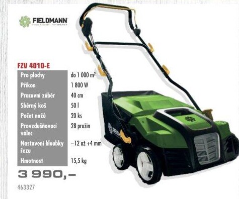 Elektrický vertikutátor Fieldmann FZV4010E