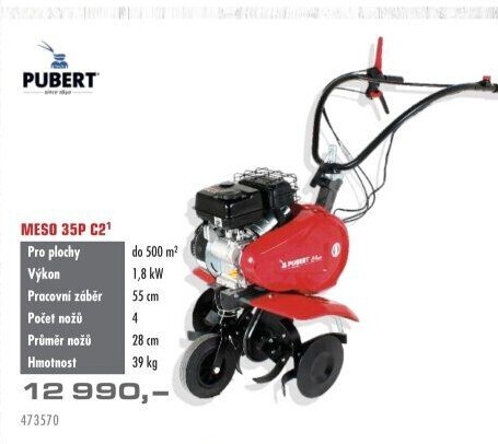 Kultivátor benzinový Pubert MESO 35P C2