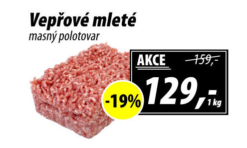 Maso mleté vepřové