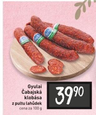 Čabajská klobása Gyulai