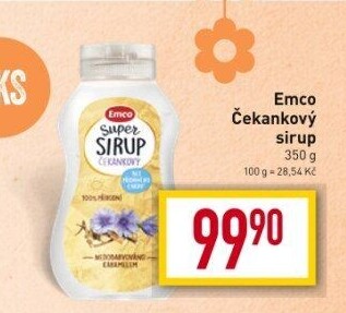Čekankový sirup Emco