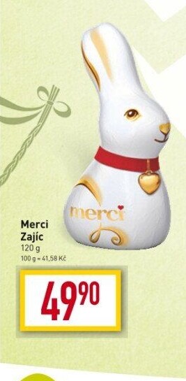 Čokoládový zajíc Merci