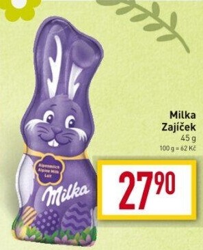 Čokoládový zajíc Milka