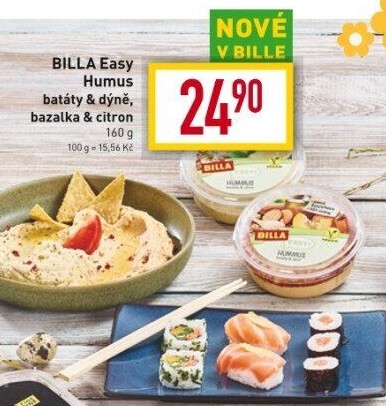 Hummus s batátem a dýní Easy Billa